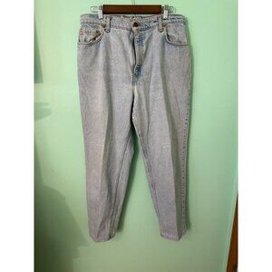 Levis 550 Relaxed Fit Tapered Leg Light Wash Denim Jeans 16 Regular L Women